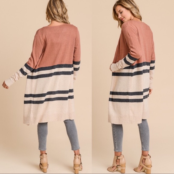 Angora Cardigan, Fuzzy Cozy Loose Knit Cardigan - Picture 2 of 8